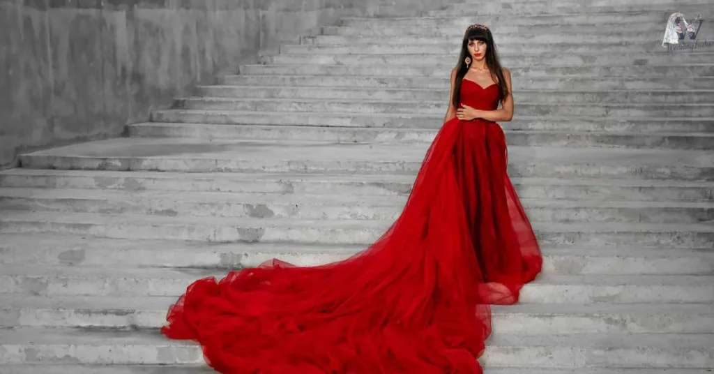 Popular-Fabrics-for-Red-Wedding-Gowns