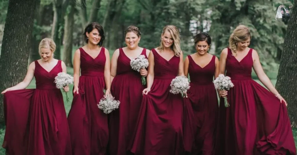 Tips-for-Bridesmaids-Dresses-to-Match-a-Red-Gown